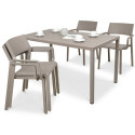 Komplet mebli ogrodowych Nardi TrillCube 140/41 tortora