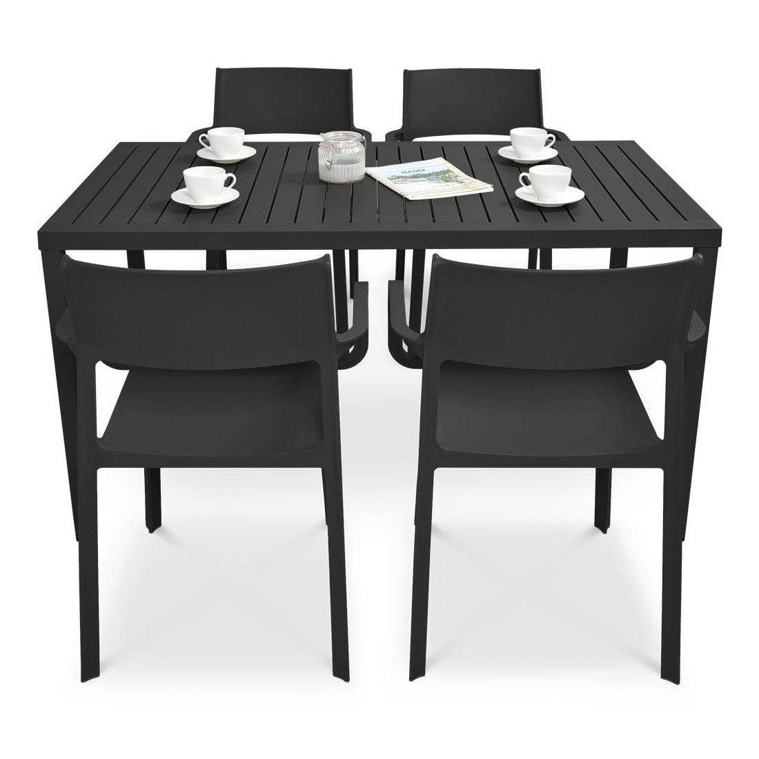 TRILL/CUBE 140 4+1 SET ANTHRACITE