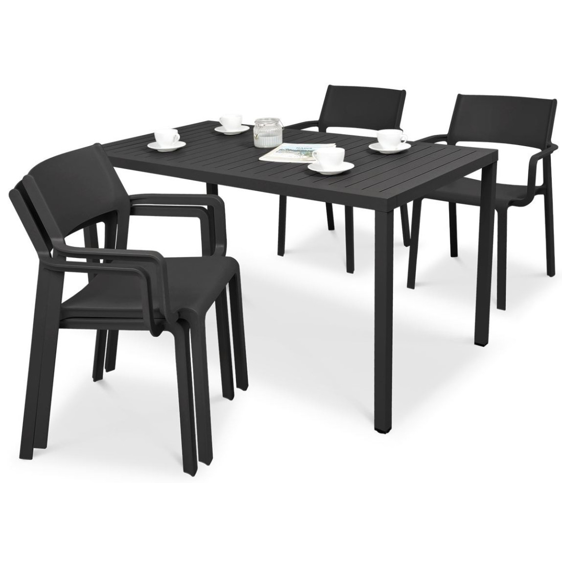 TRILL/CUBE 140 4+1 SET ANTHRACITE