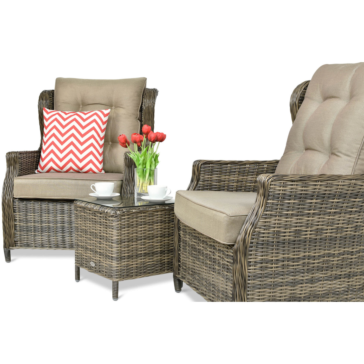 TRIVENTO DUO ZESTAW BROWN