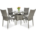 LUGO 80 DOLPHIN GREY TABLE