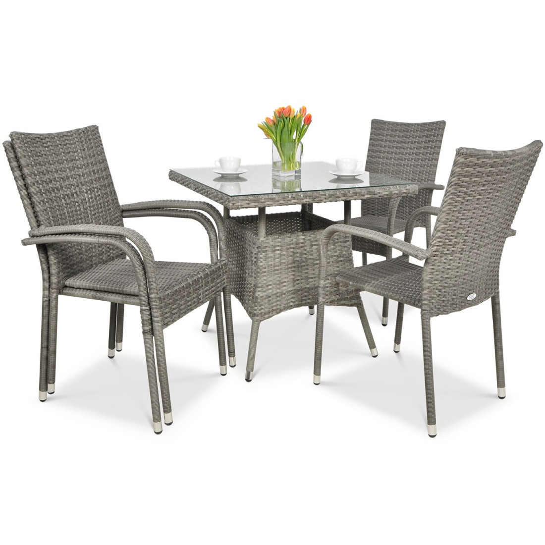 LUGO 80 DOLPHIN GREY TABLE