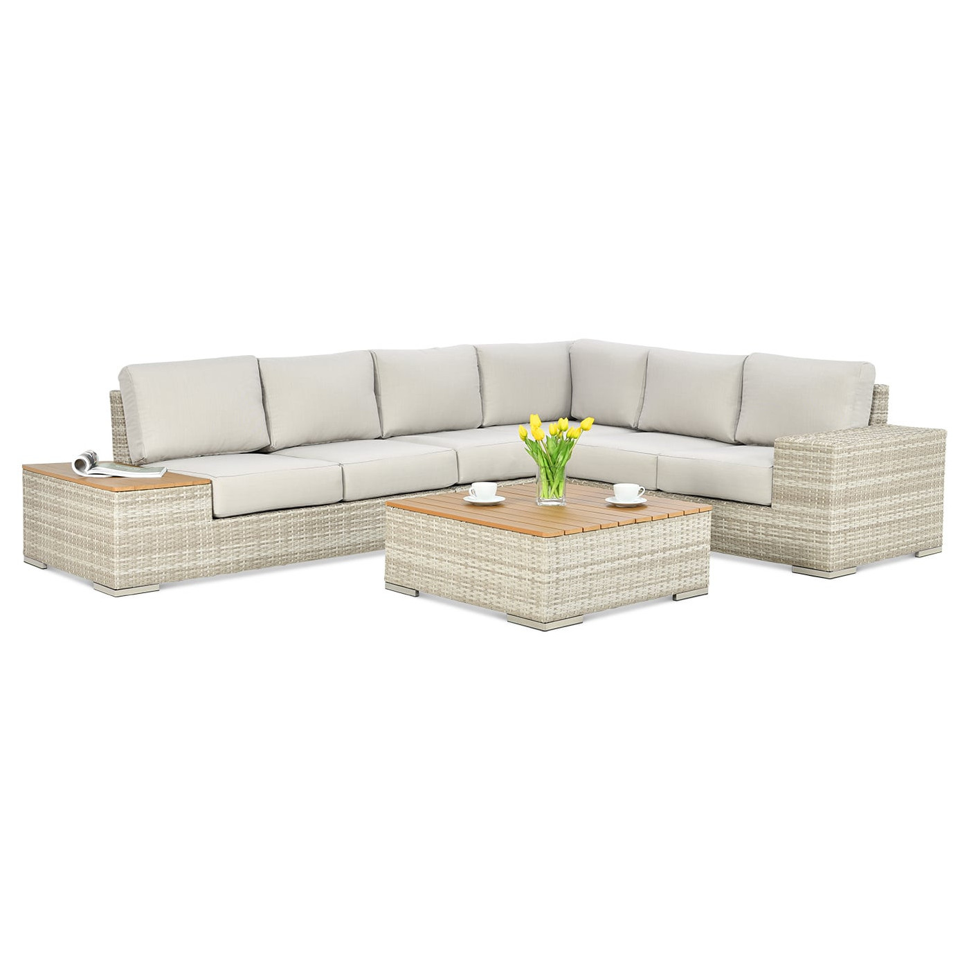 AVOCADO WOOD NAROŻNIK BEIGE