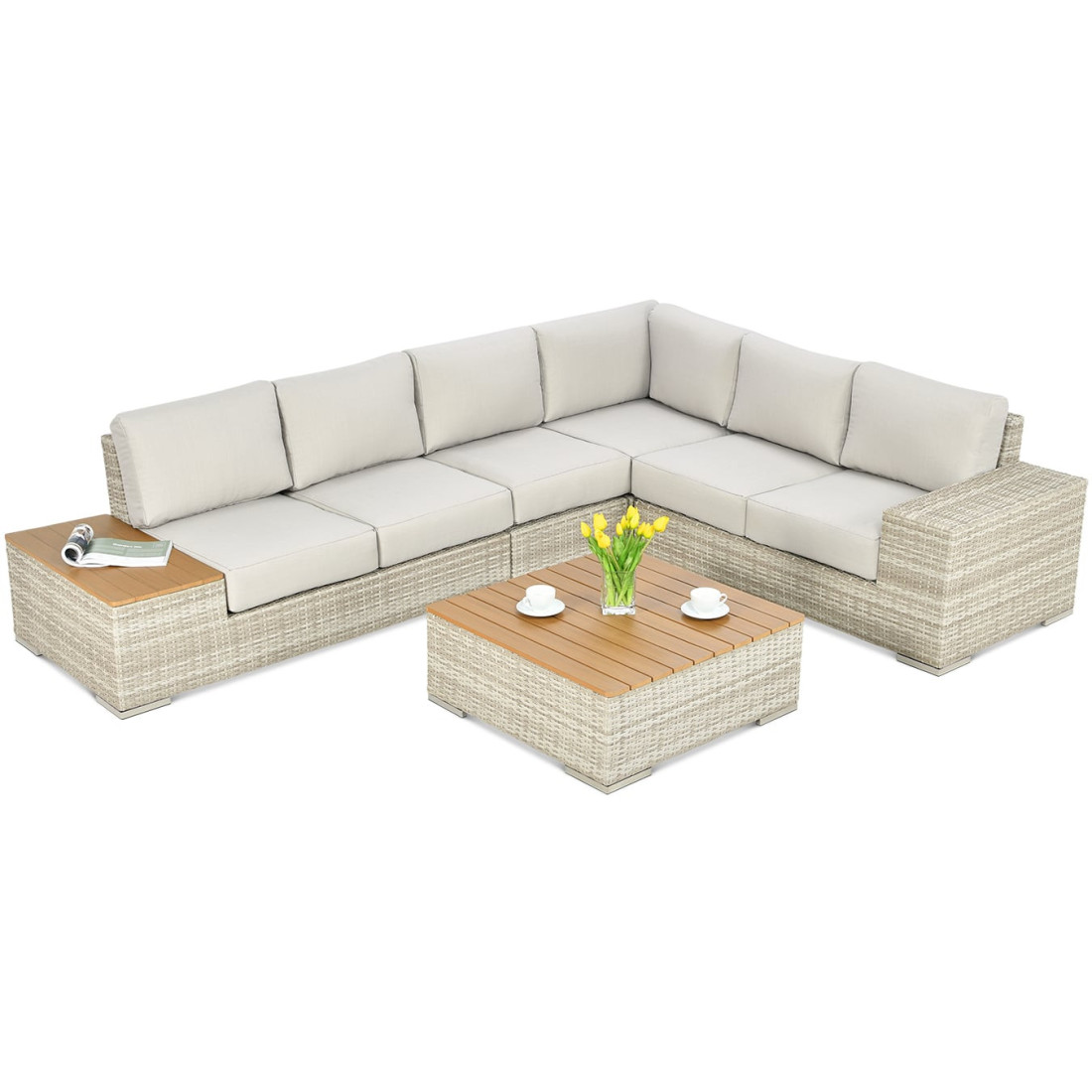 AVOCADO WOOD NAROŻNIK BEIGE