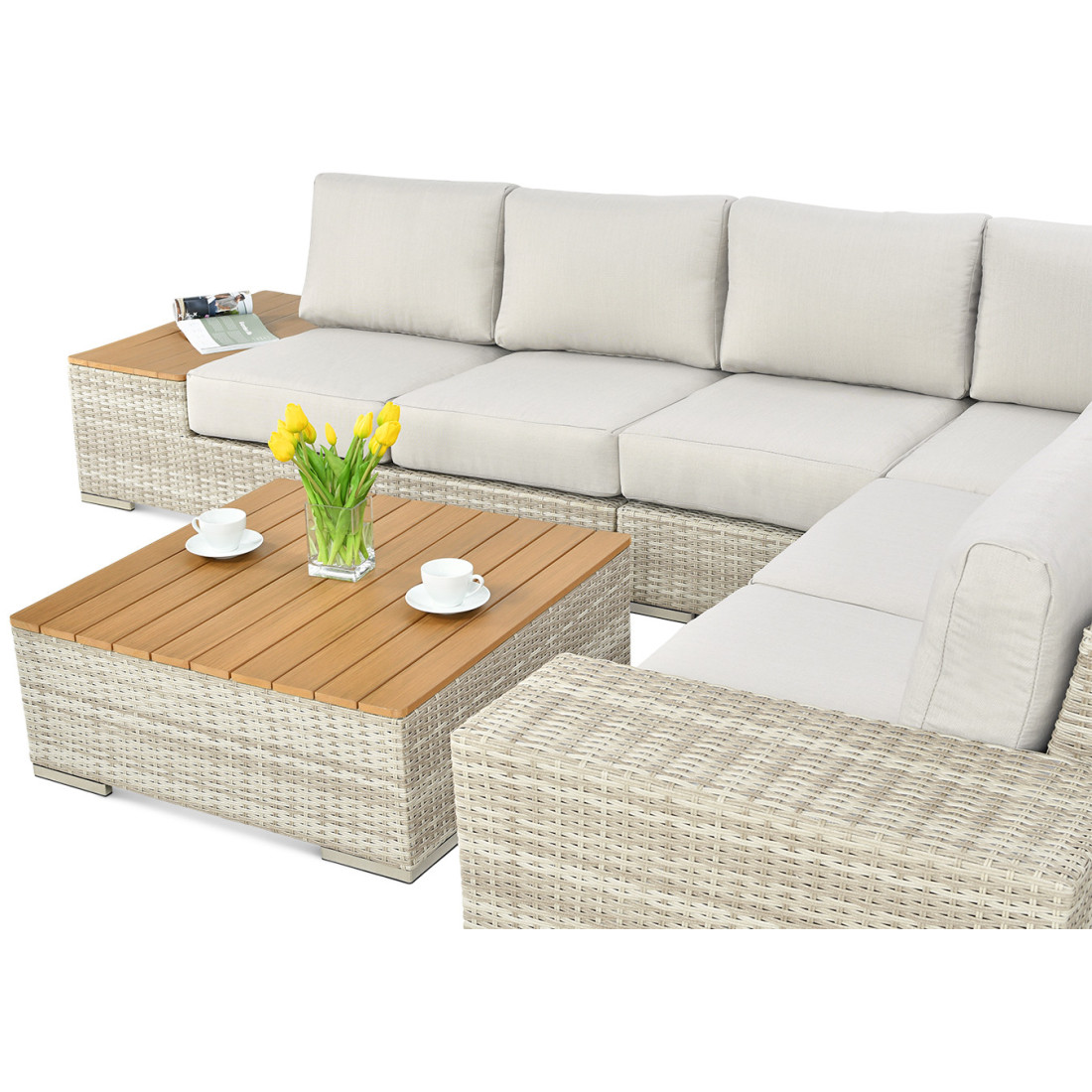 AVOCADO WOOD NAROŻNIK BEIGE