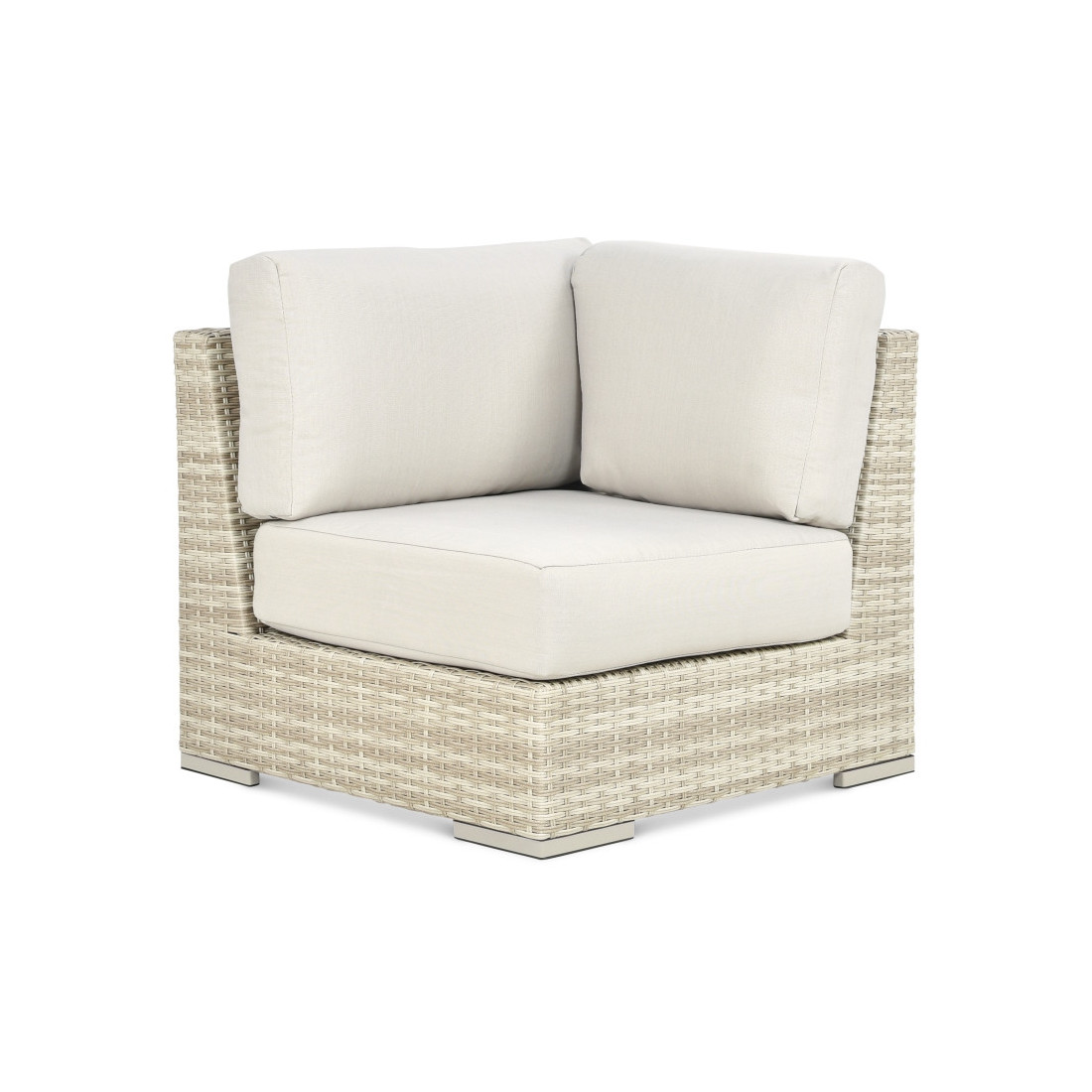 AVOCADO WOOD CORNER SOFA BEIGE