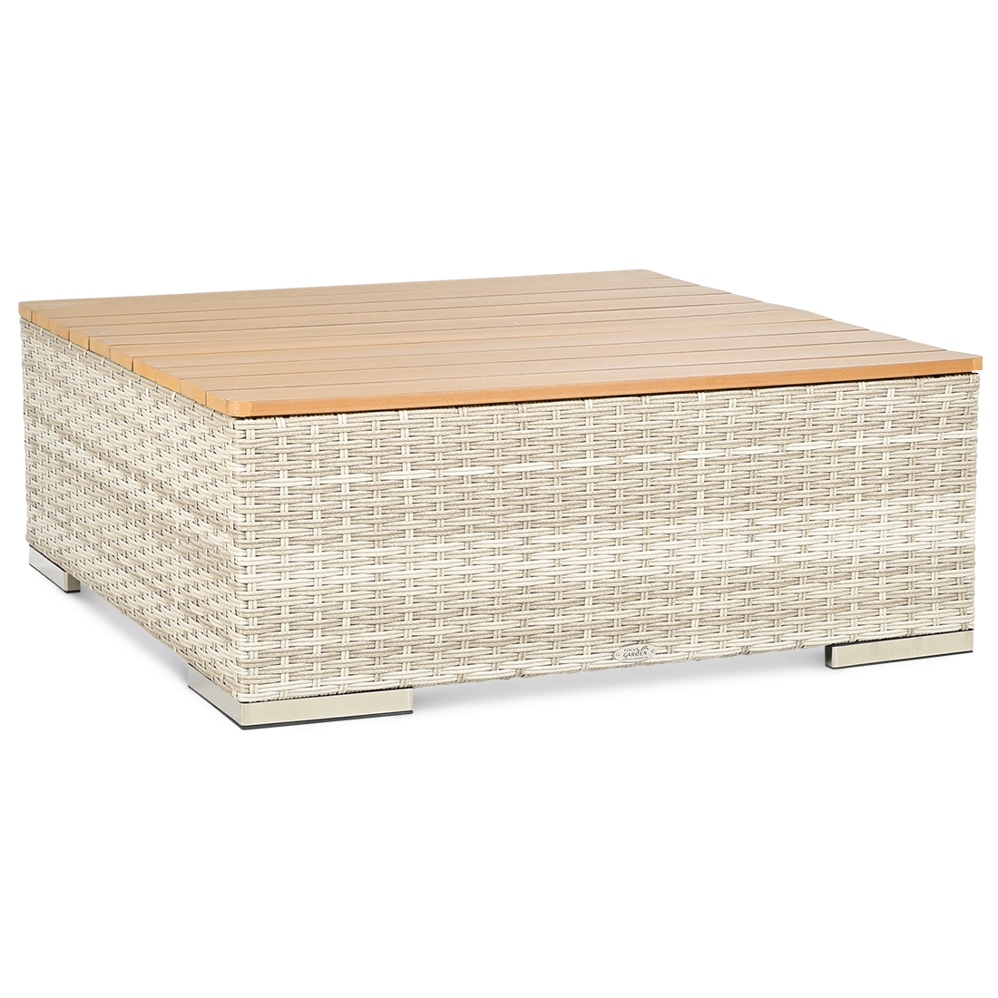 AVOCADO WOOD CORNER SOFA BEIGE