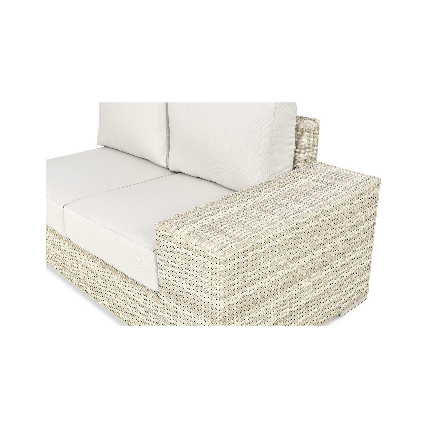 AVOCADO WOOD CORNER SOFA BEIGE
