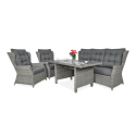 TRIVENTO III DINING ZESTAW STONE GREY