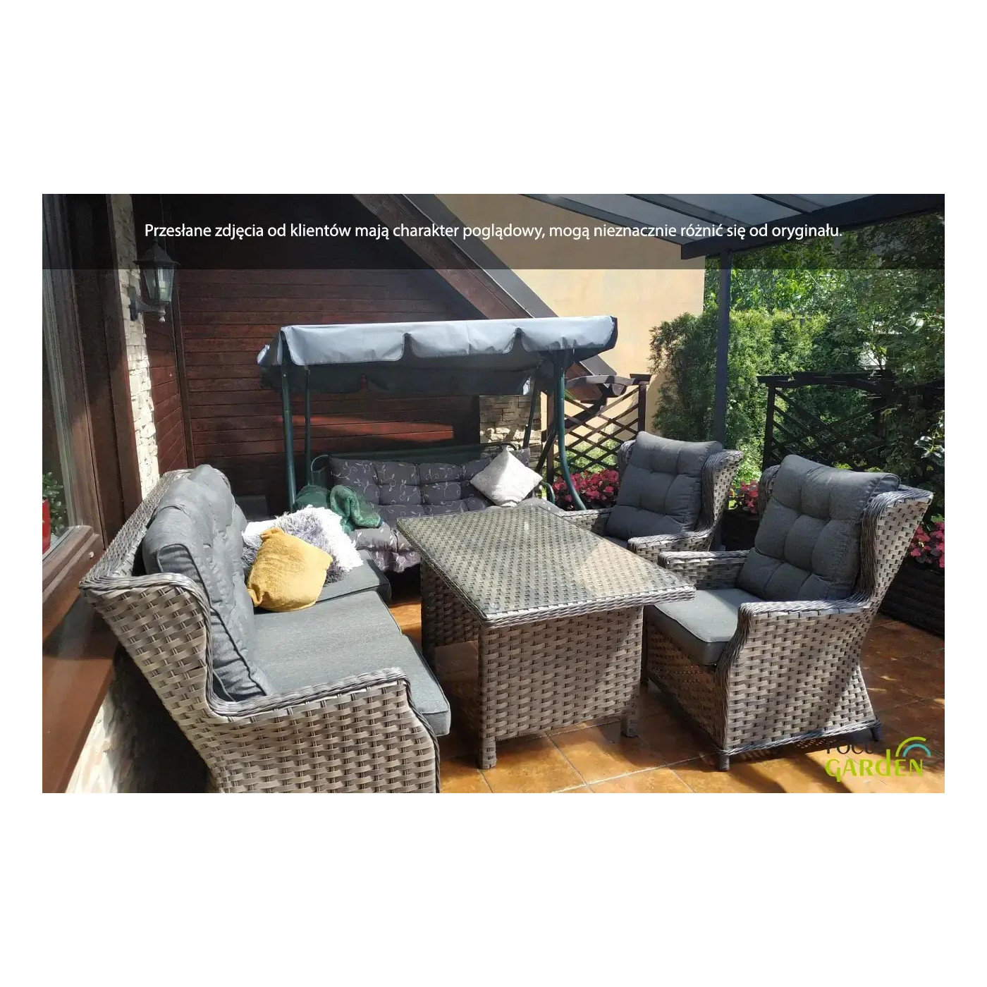 Meble technorattanowe Trivento Dining 3 Stone Grey