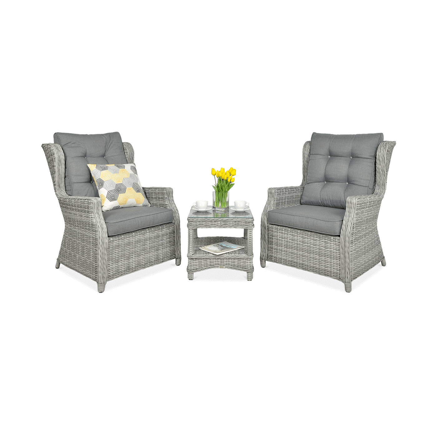 Zestaw wypoczynkowy TRIVENTO DUO Stone Grey