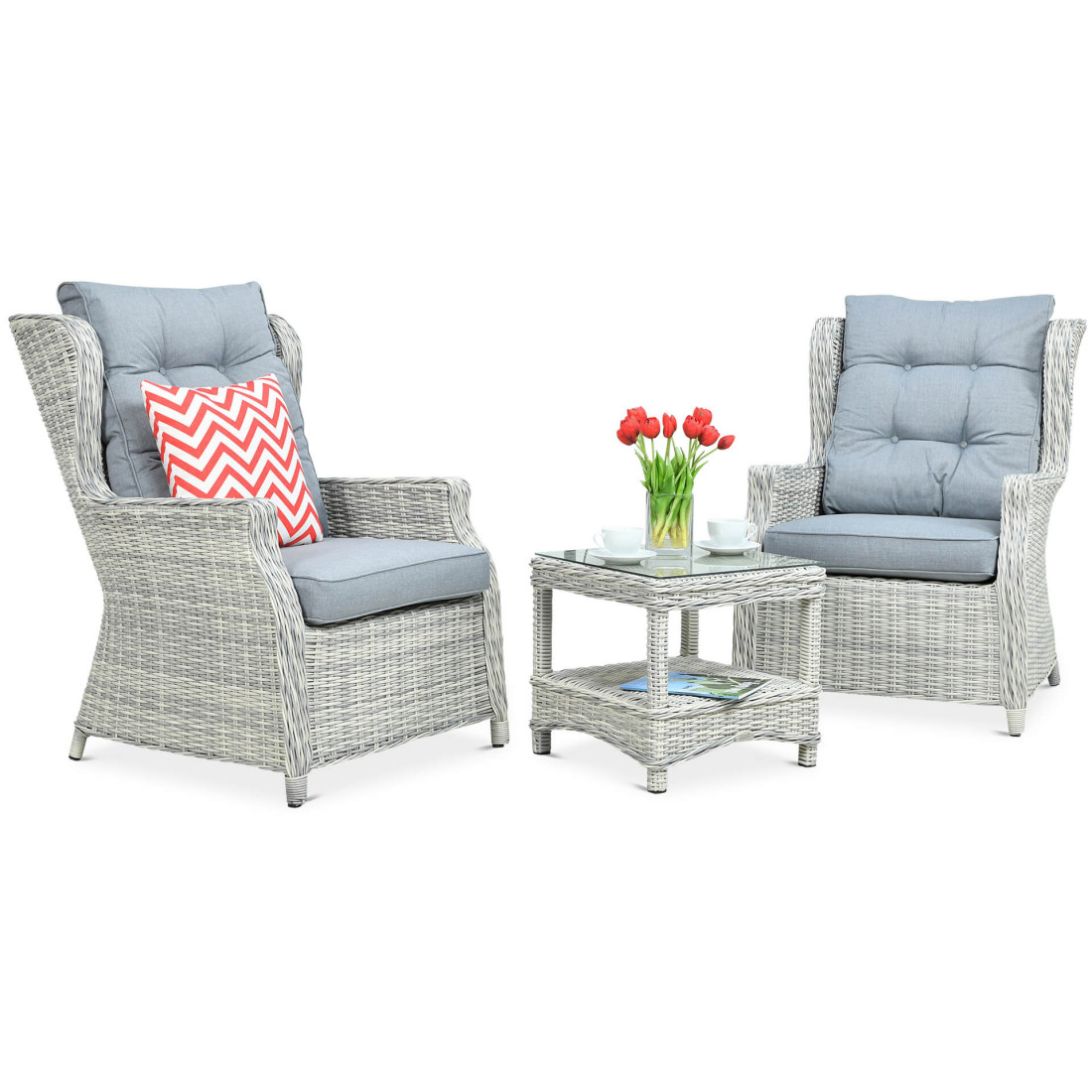 TRIVENTO DUO ZESTAW WHITE GREY