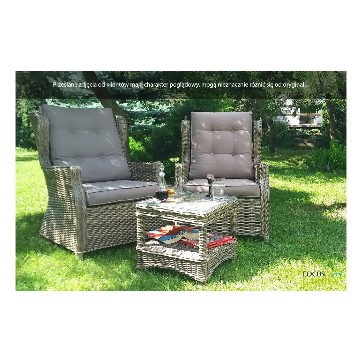 TRIVENTO DUO SET WHITE GREY