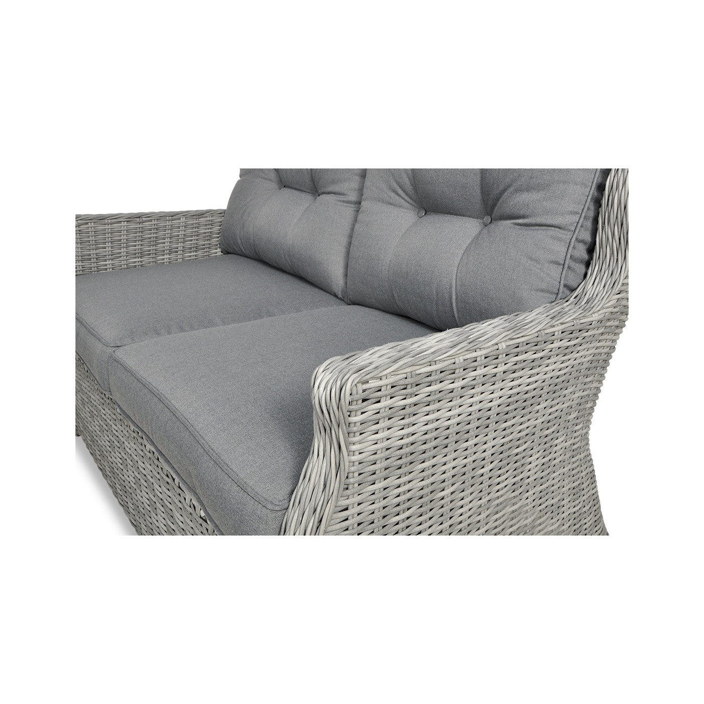 Meble z technorattanu TRIVENTO 2 Stone Grey - detale