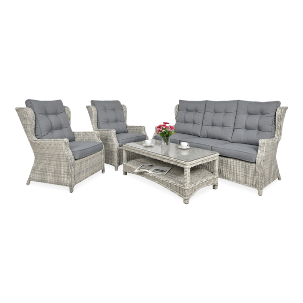 TRIVENTO III SET WHITE GREY