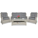 TRIVENTO III SET WHITE GREY