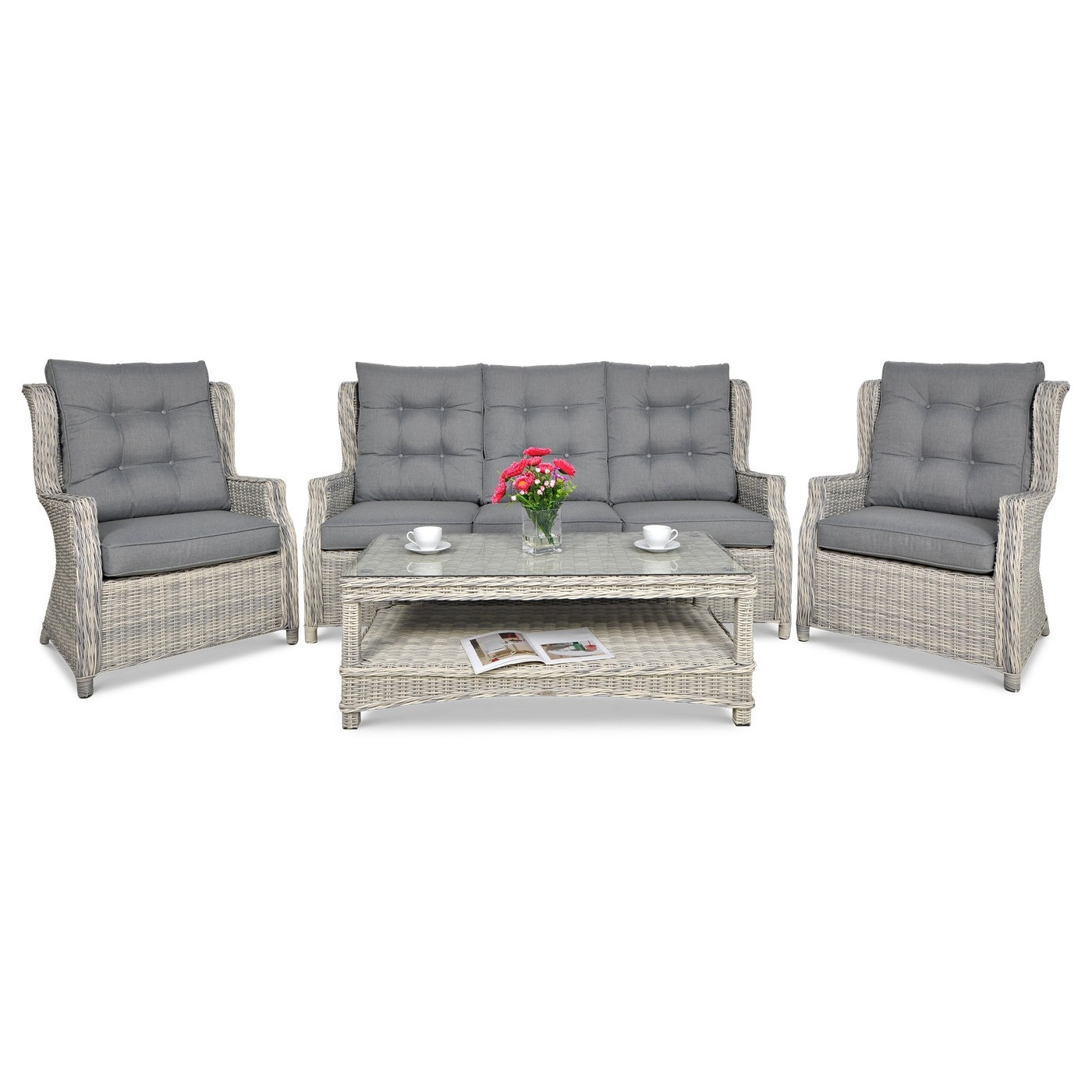 TRIVENTO III ZESTAW WHITE GREY