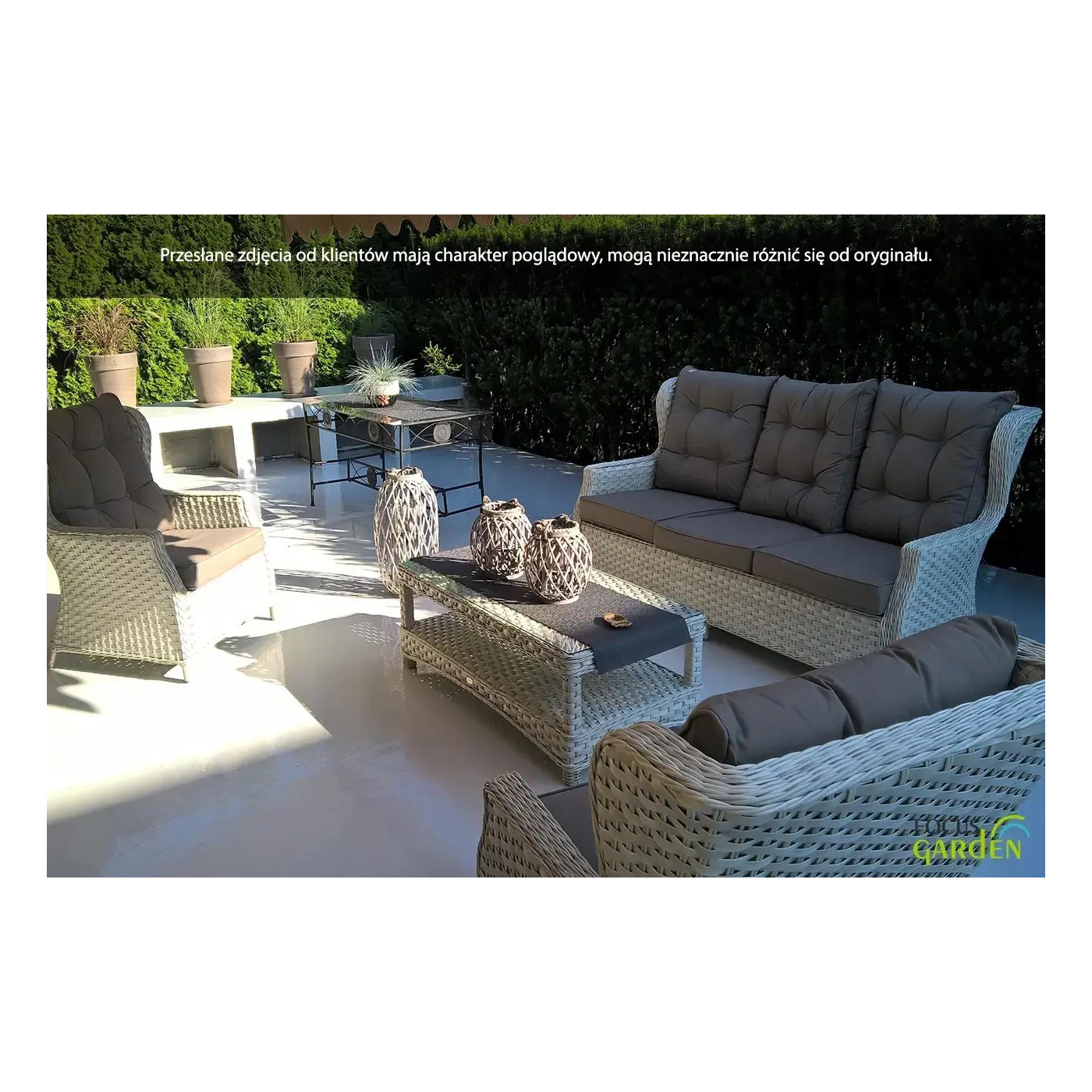 TRIVENTO III ZESTAW WHITE GREY