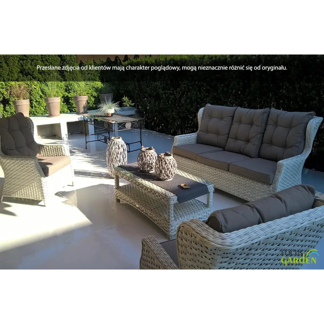 TRIVENTO III SET WHITE GREY