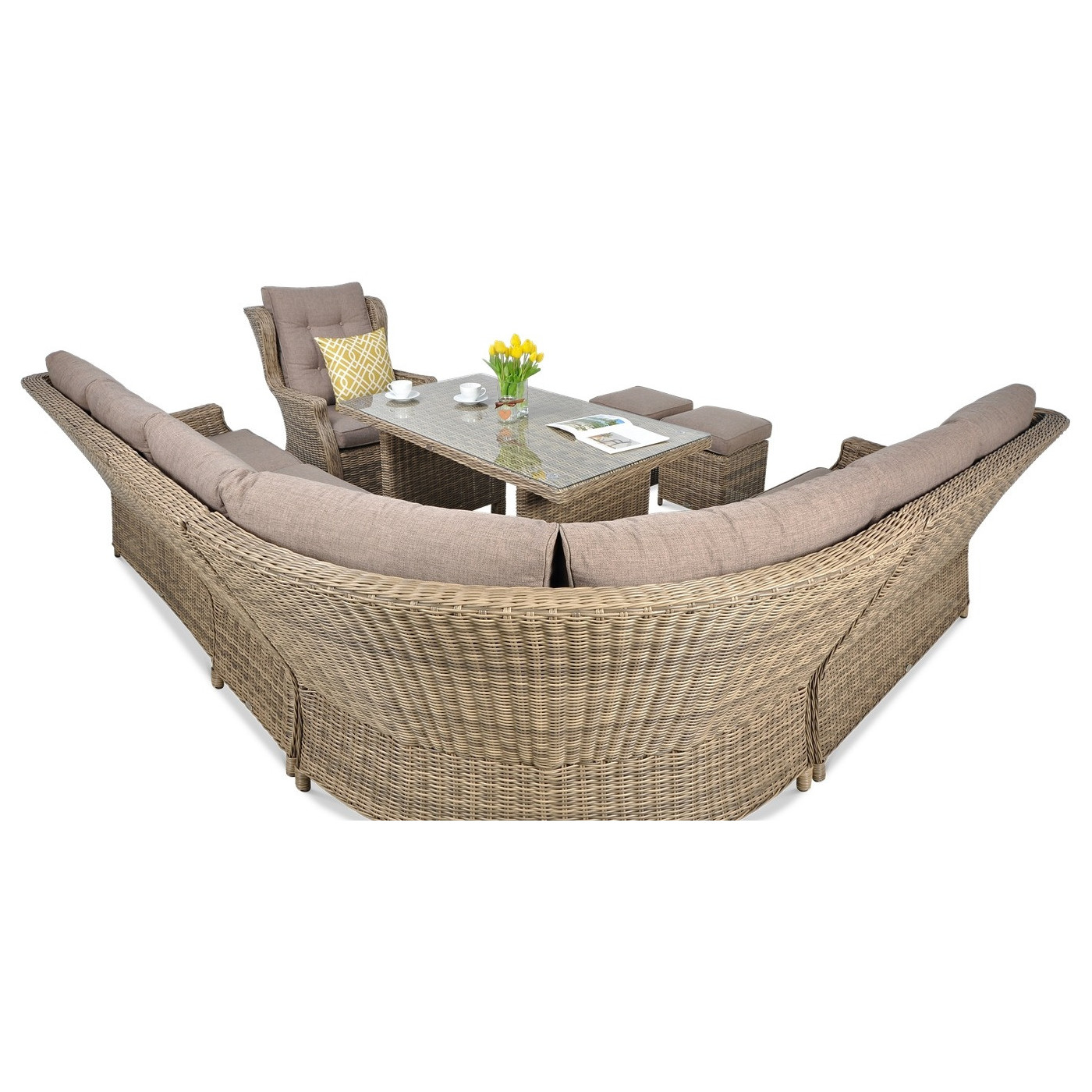 TRIVENTO DINING CORNER BROWN