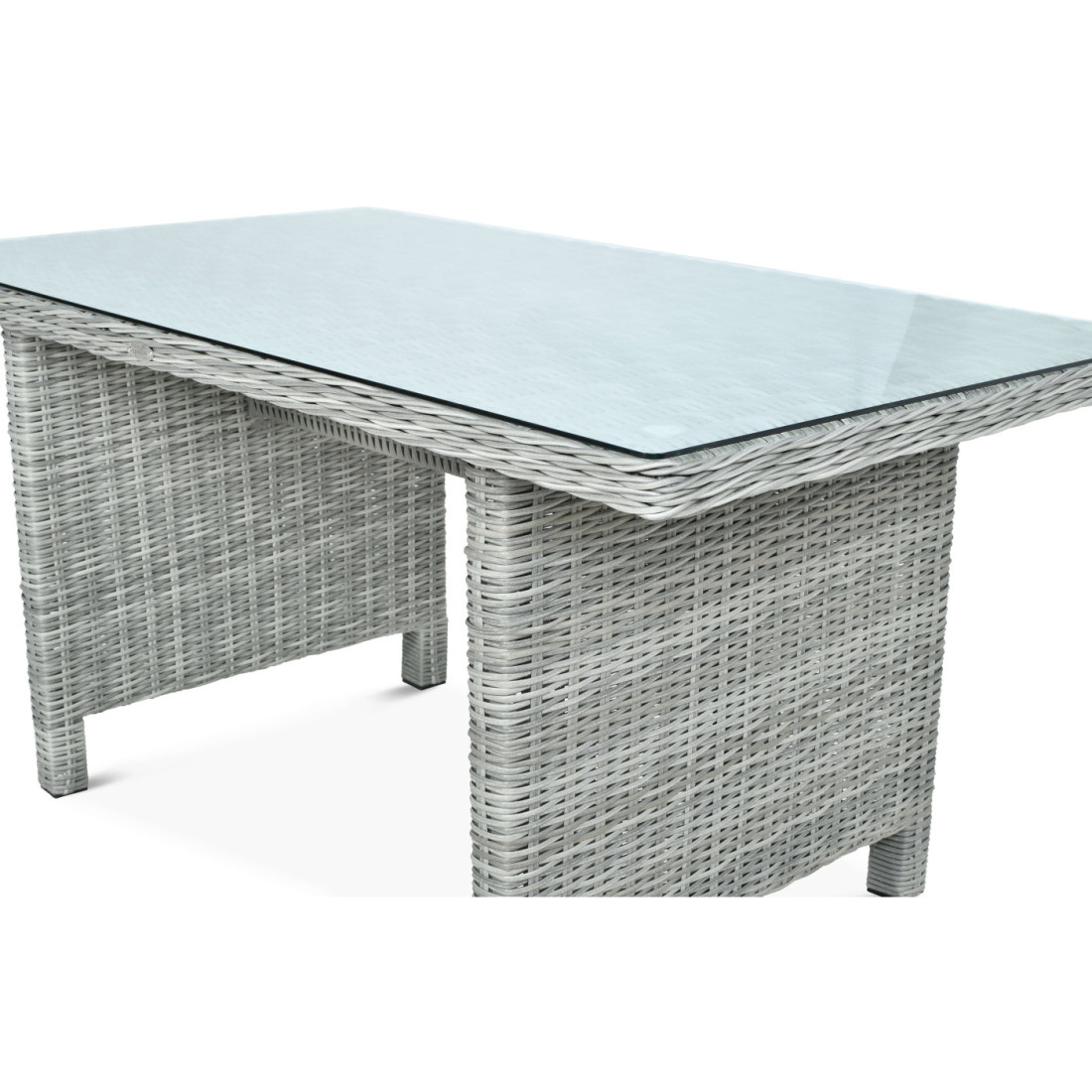 Naroznik z technorattanu Trivento Dining Stone Grey