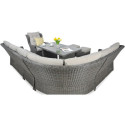 Naroznik technorattanowy Trivento Dining Dark Grey