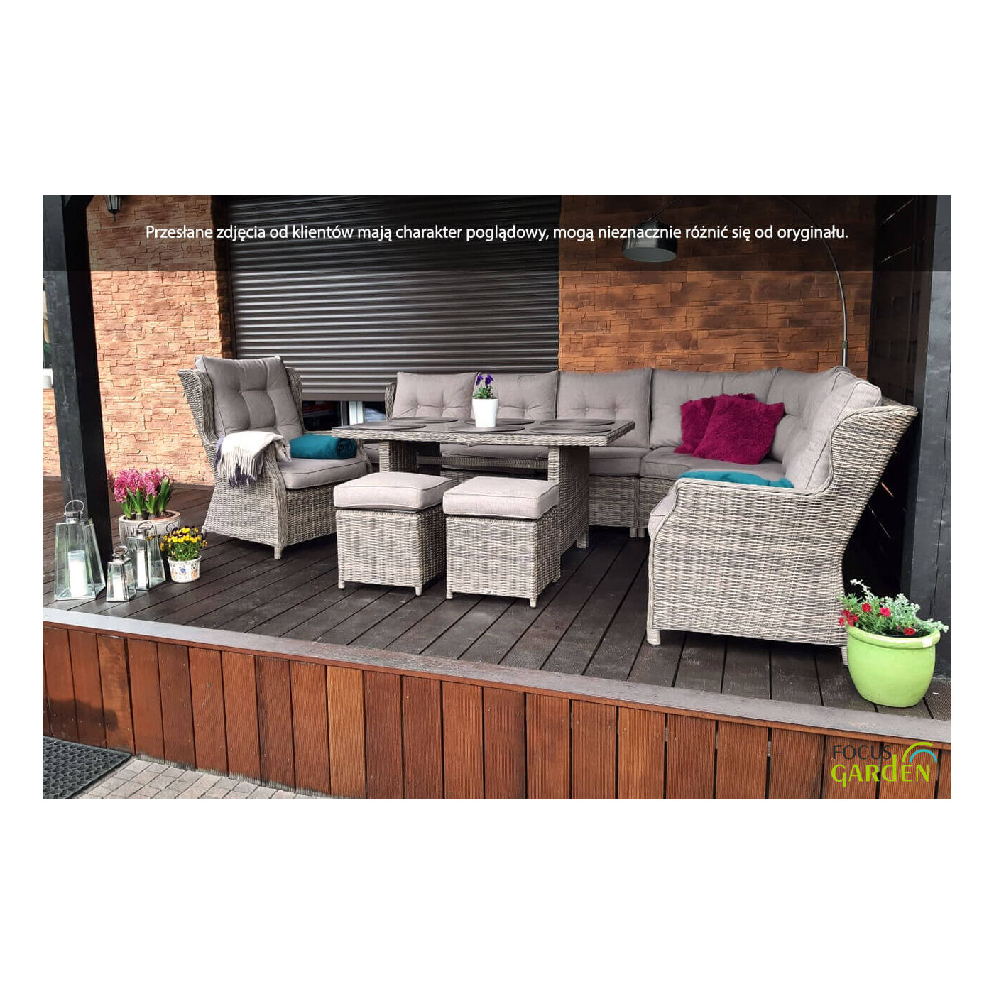 TRIVENTO DINING NAROŻNIK DARK GREY