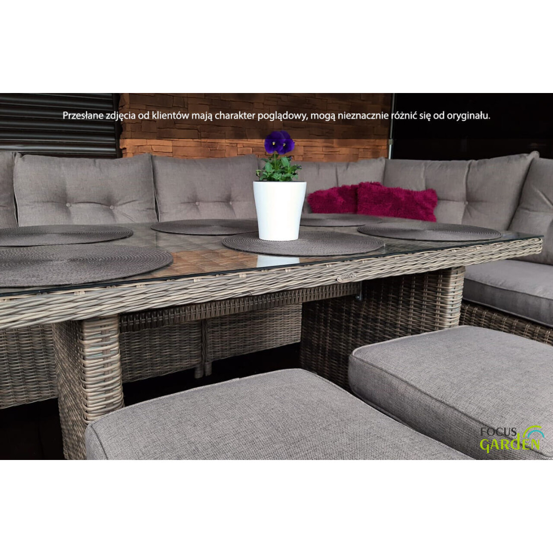 TRIVENTO DINING CORNER SOFA DARK GREY