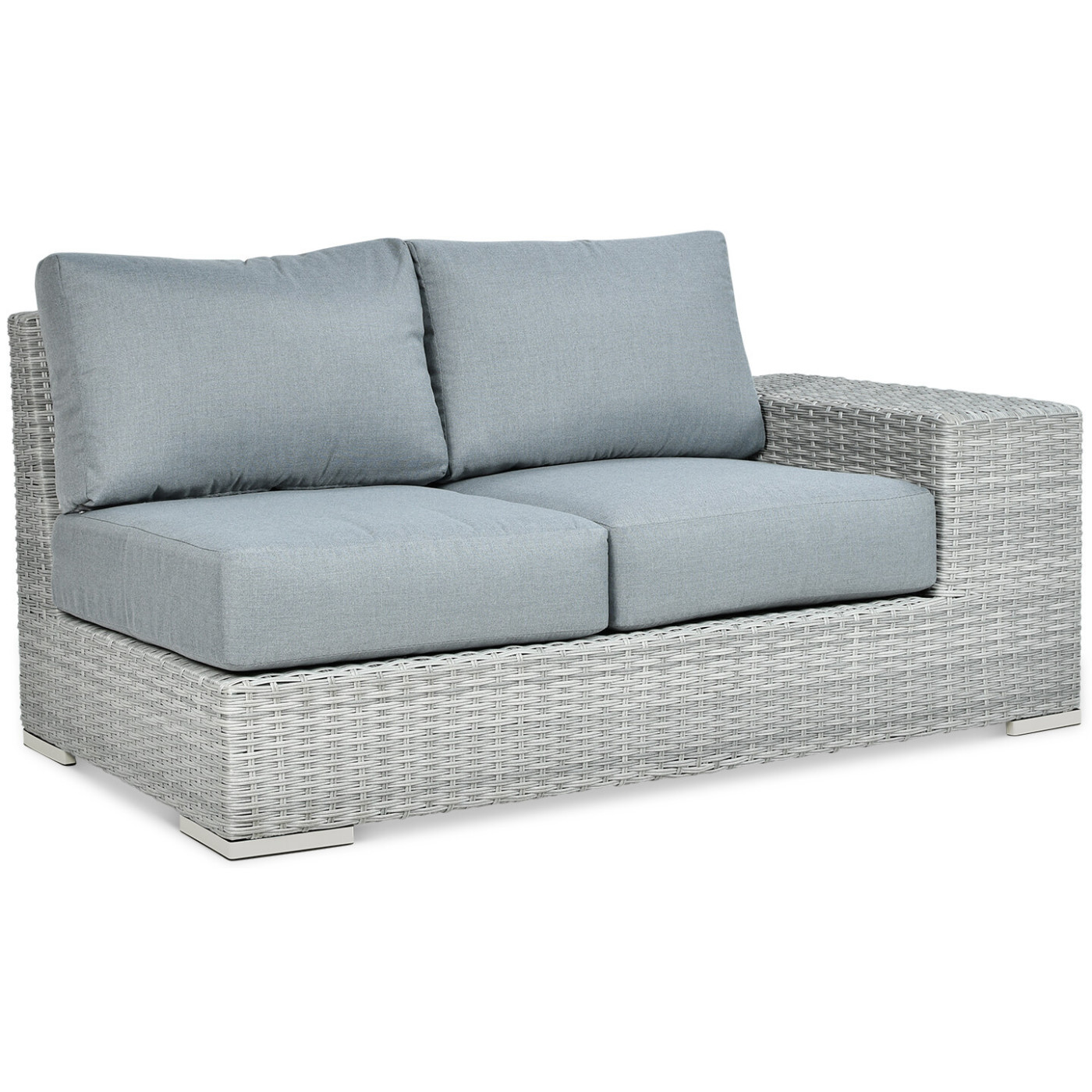 Narożnik z technorattanu AVOCADO Stone Grey