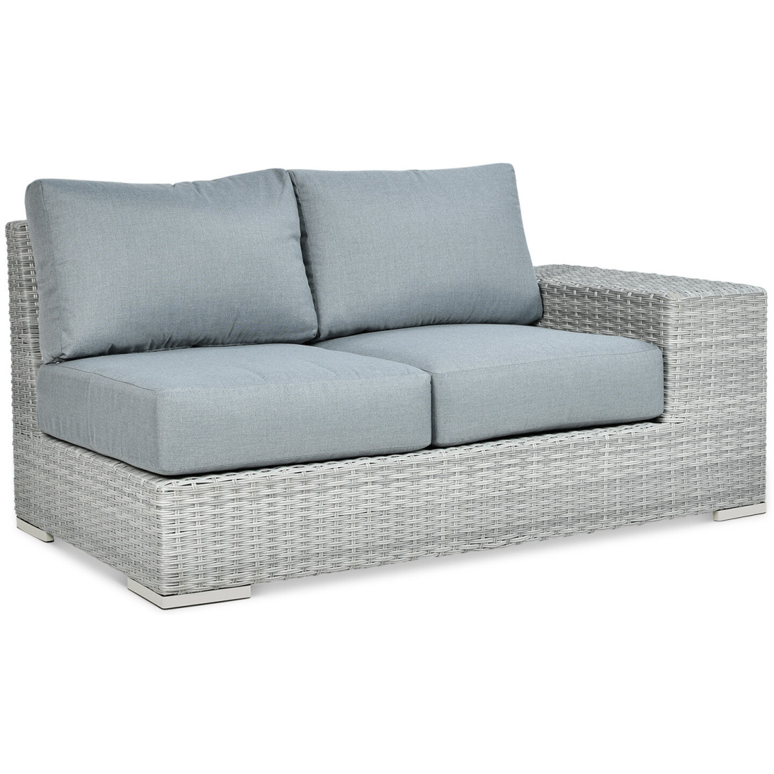 Narożnik z technorattanu AVOCADO Stone Grey