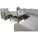 Naroznik technorattanowy Toledo Dining Grey