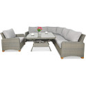 Naroznik technorattanowy Toledo Dining Grey