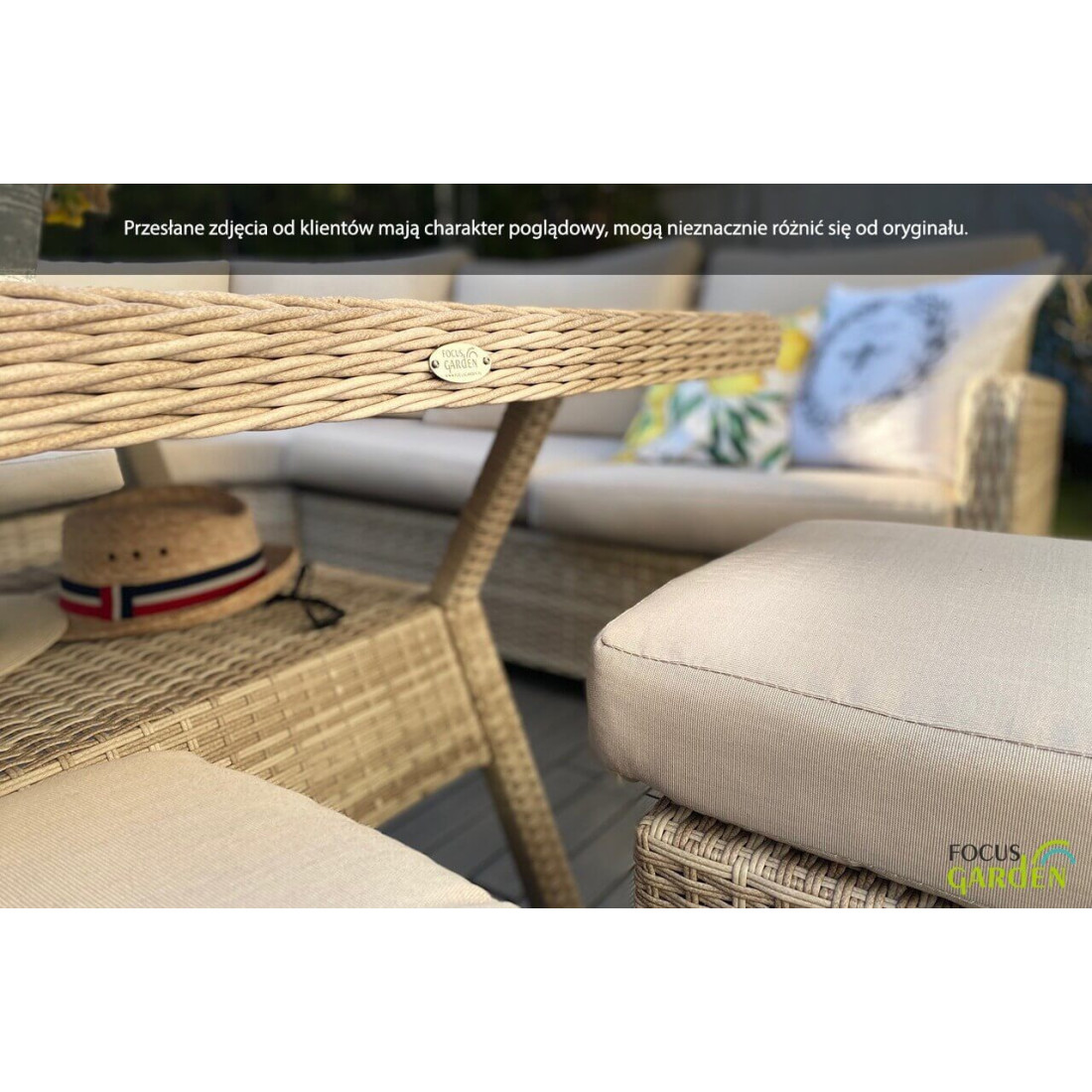 Naroznik technorattanowy Toledo Dining Grey