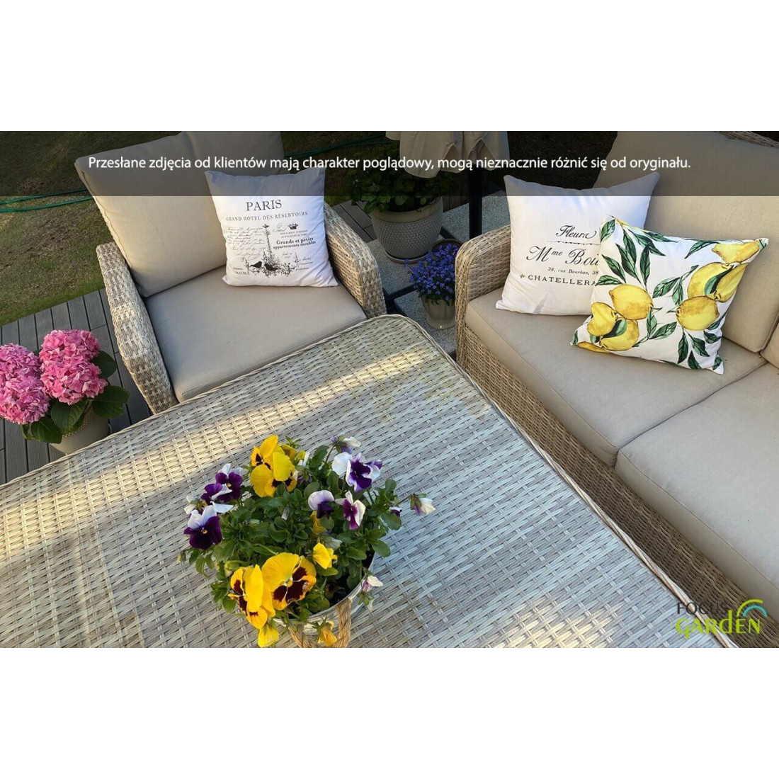 Naroznik technorattanowy Toledo Dining Grey