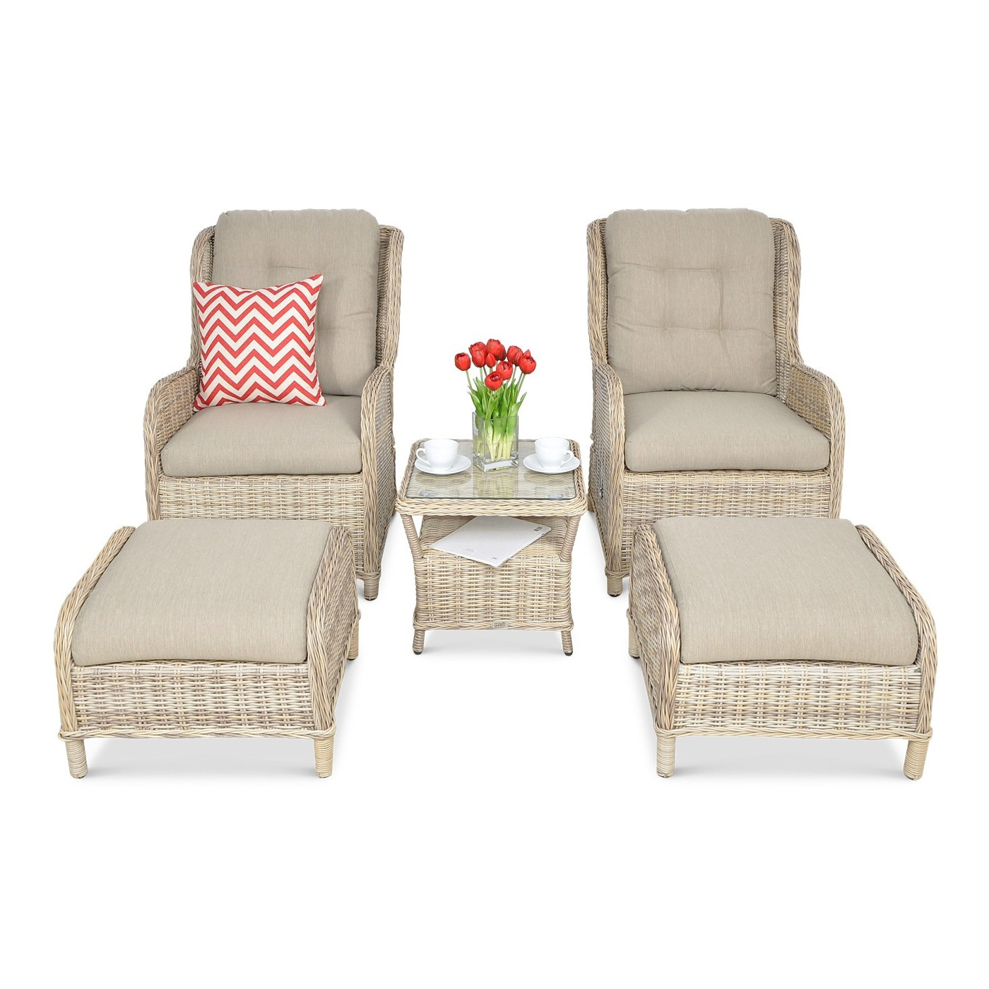 Zestaw mebli ogrodowych Sienna Duo Premium Beige