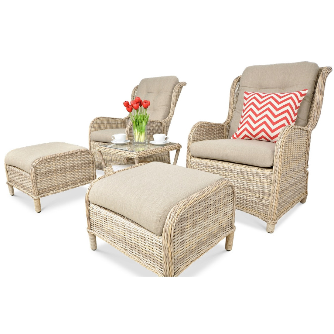 Zestaw mebli ogrodowych Sienna Duo Premium Beige