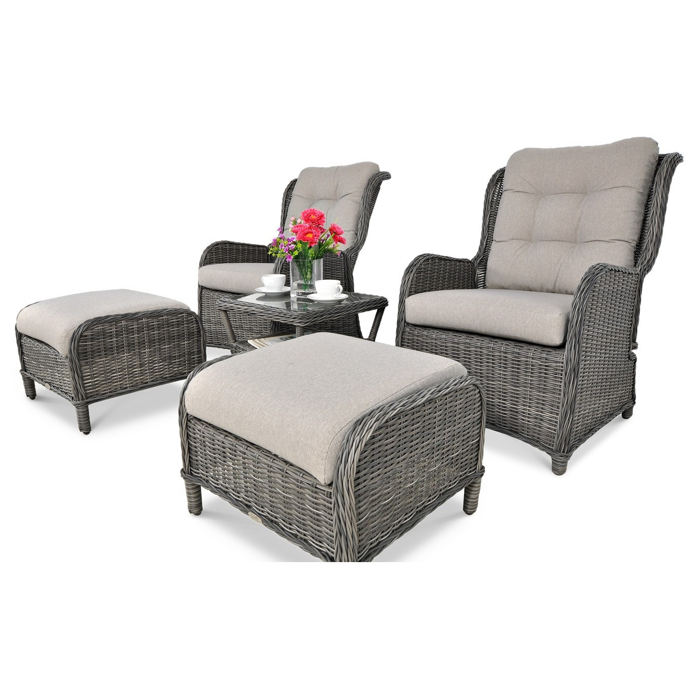 Zestaw Wypoczynkowy Sienna Duo Premium Dark Grey