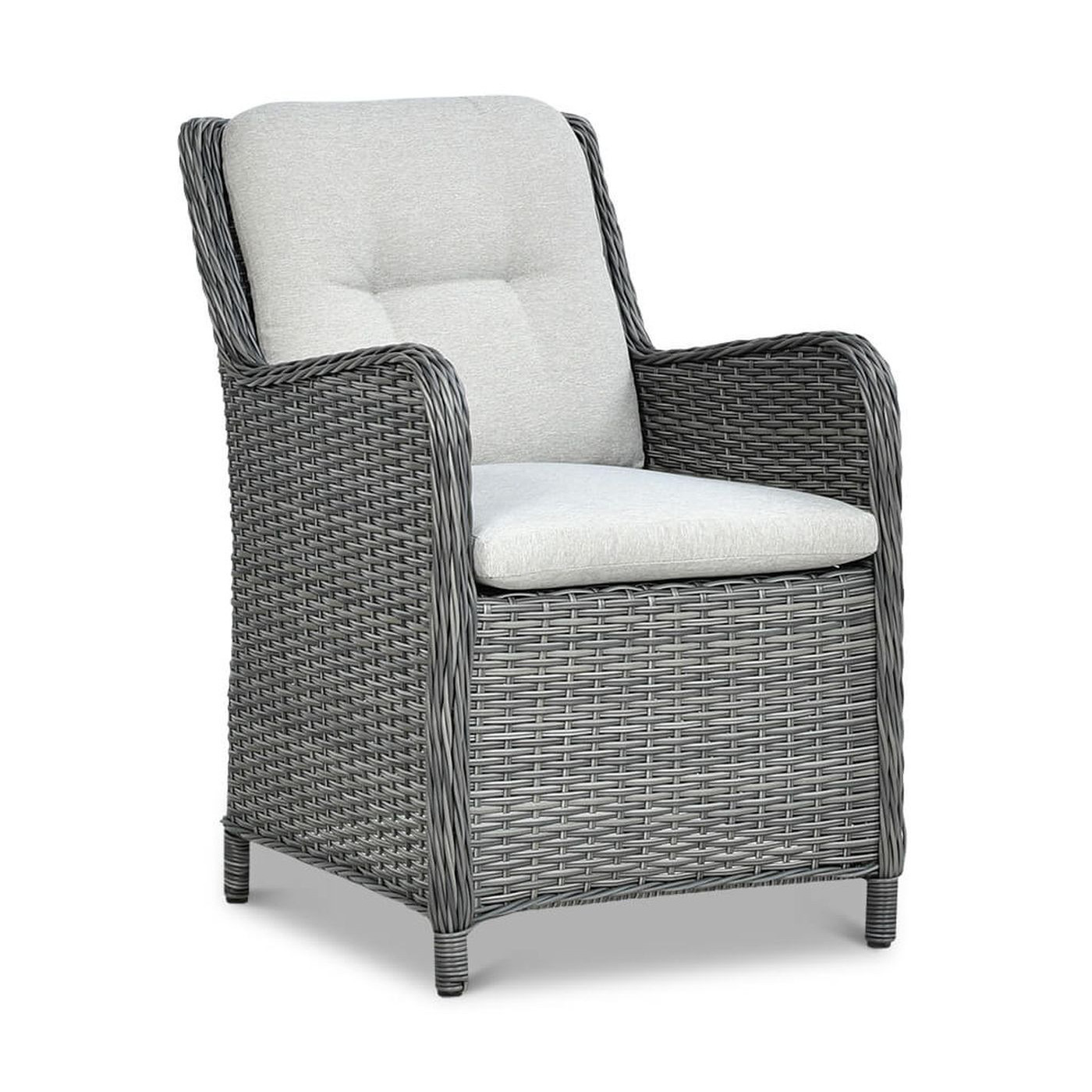 fotel Narożnik z technorattanu MARYLAND Dark Grey