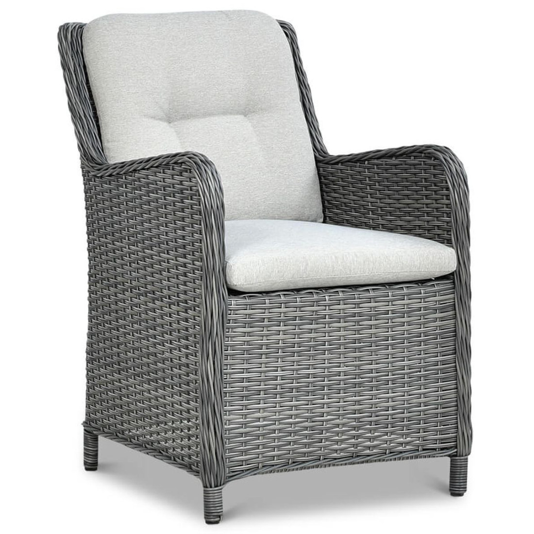 fotel Narożnik z technorattanu MARYLAND Dark Grey