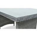 stół szczegóły Narożnik z technorattanu MARYLAND Dark Grey