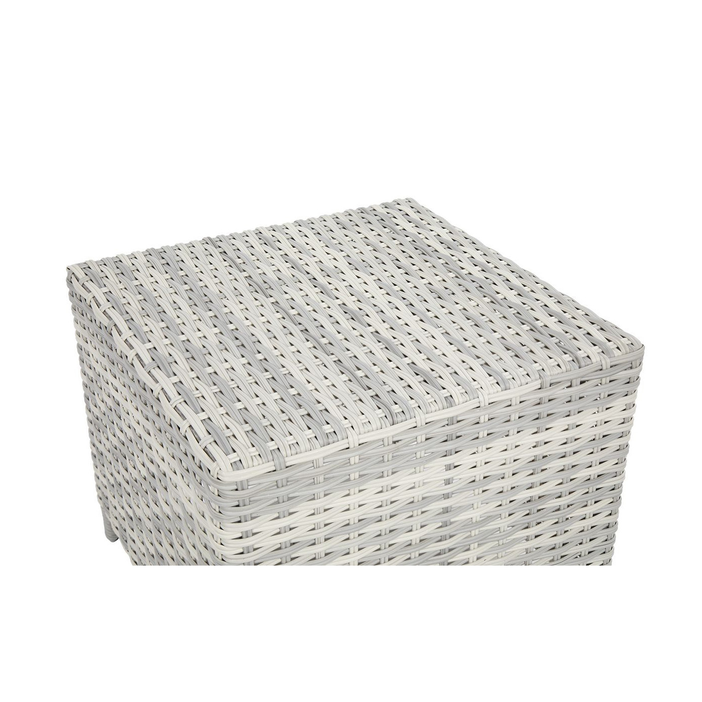 biała pufa z zestawu moniz