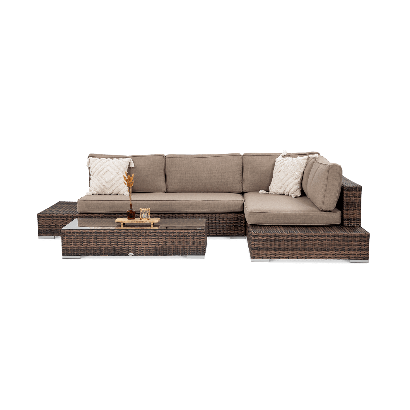 Przód zestawu technorattanowego Verona Brown