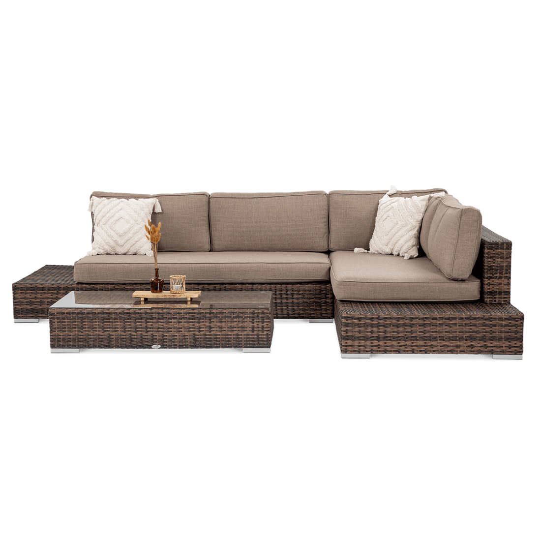 Przód zestawu technorattanowego Verona Brown