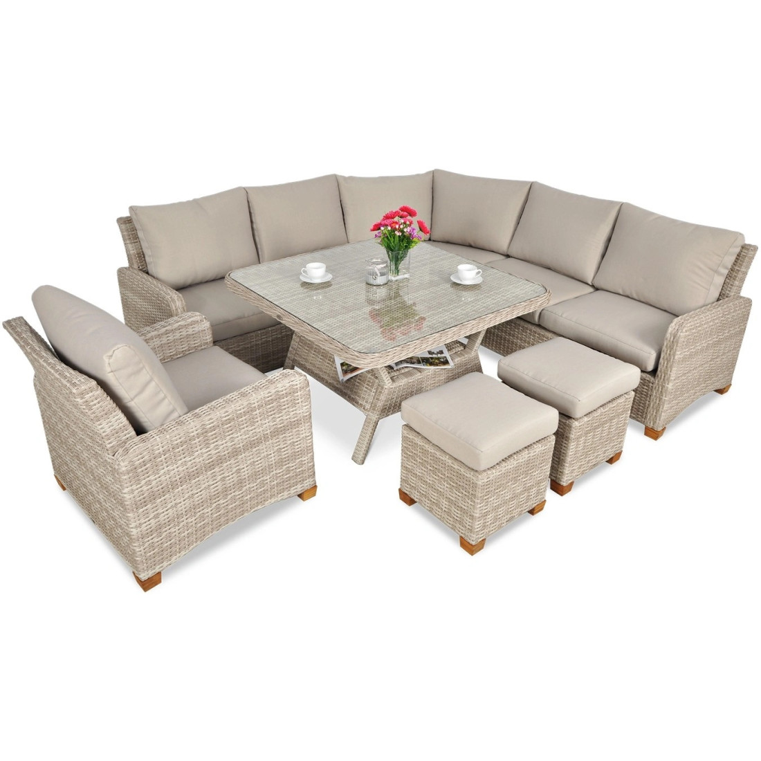 TOLEDO DINING CORNER SOFA BEIGE