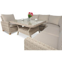 Naroznik z Technorattanu Toledo Dining Beige