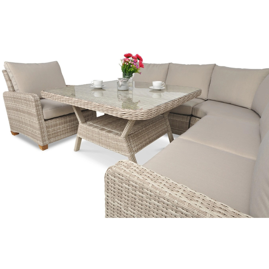 TOLEDO DINING NAROŻNIK BEIGE