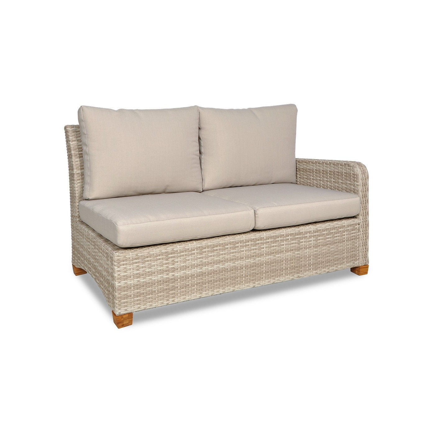 Naroznik z Technorattanu Toledo Dining Beige