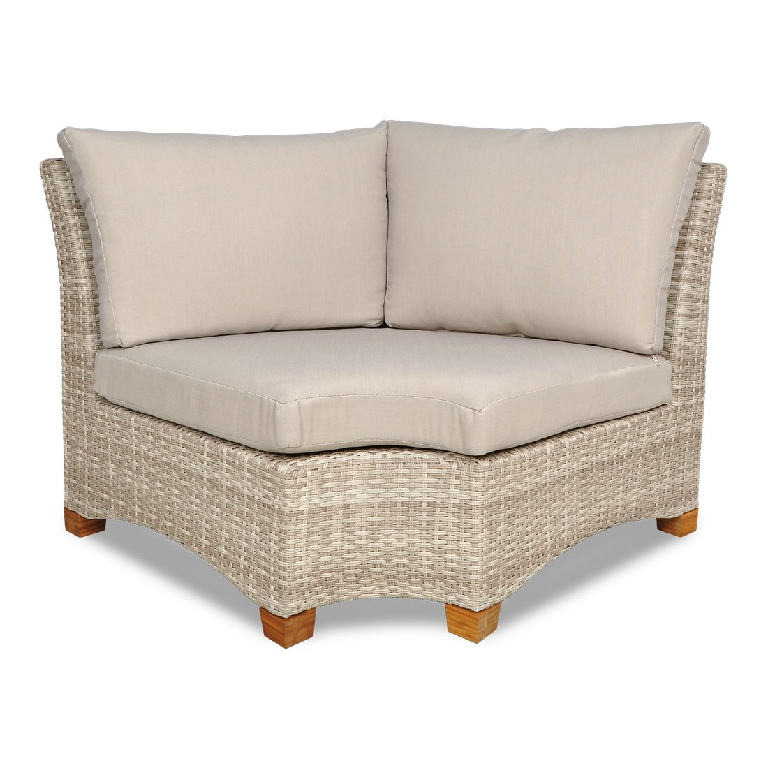 Naroznik z Technorattanu Toledo Dining Beige