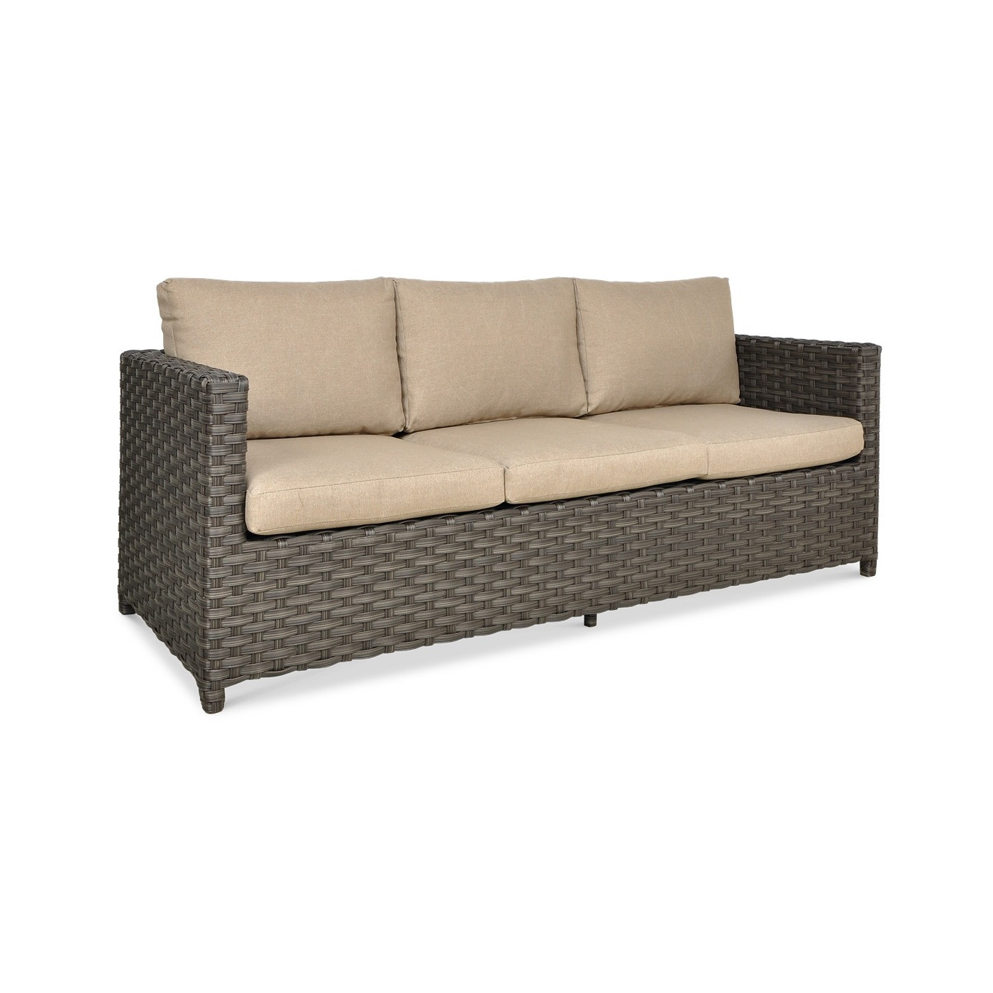 Narożnik technorattanowy Marco - Caffe Brown