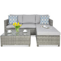 MARCO CAFFE MODERN GREY CORNER SOFA